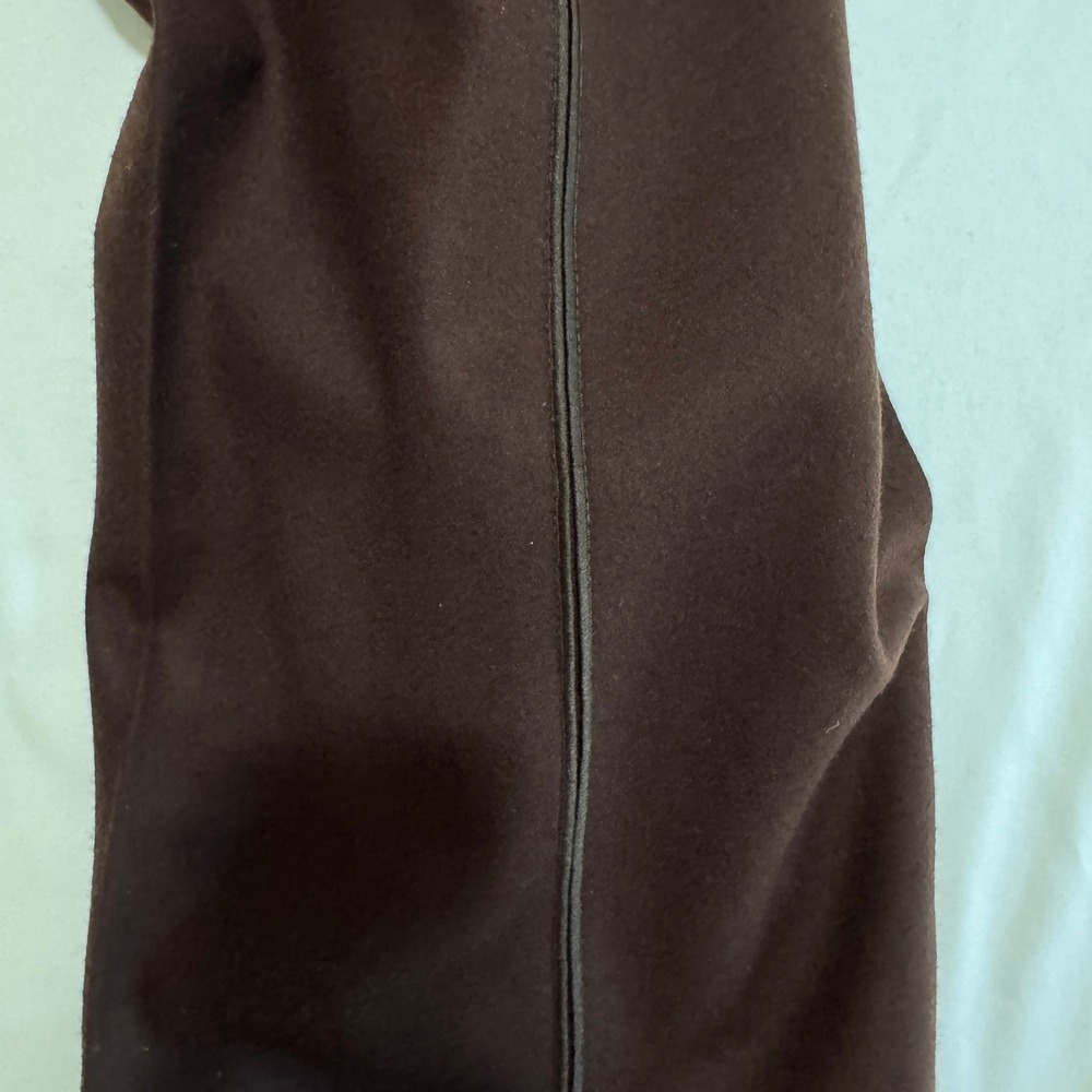 VTG NWT Harve Benard Wide Leg Chocolate Equestrian Pleated Trouser 6 Wool Tuxedo - Picture 16 of 16